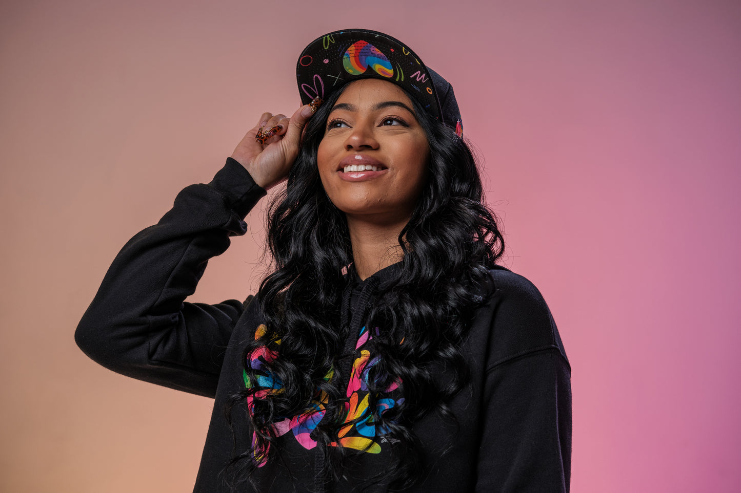 Love is THE VIBE Snapback- Black by Jason Naylor