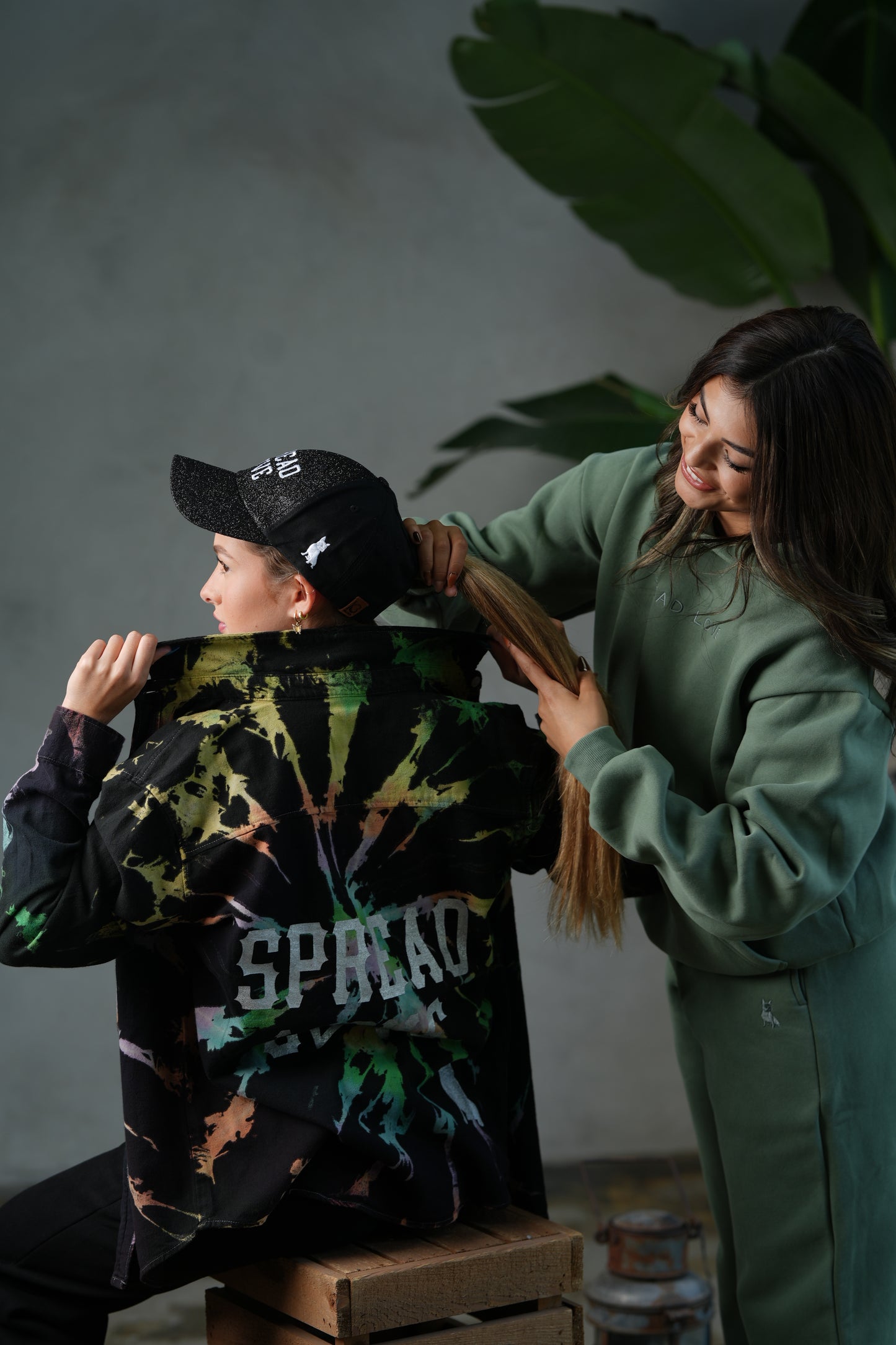 Black & White Spread Love Glam Pony Hat