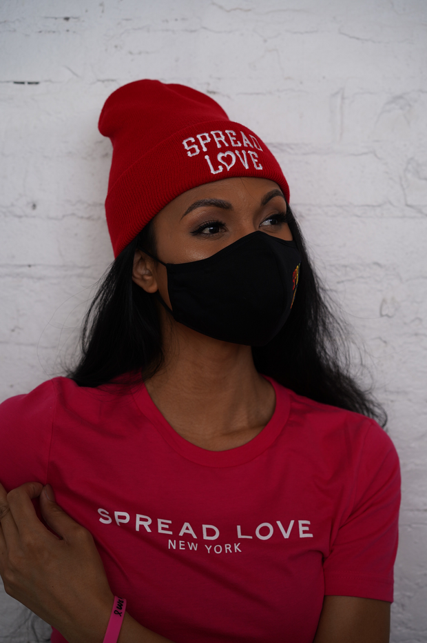 Red Spread Love Beanie