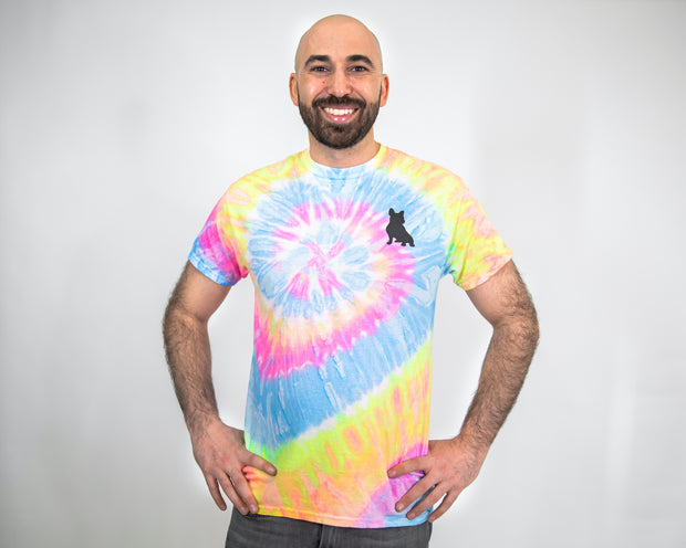 Neon Tie Dye Polo Spread Love Tee
