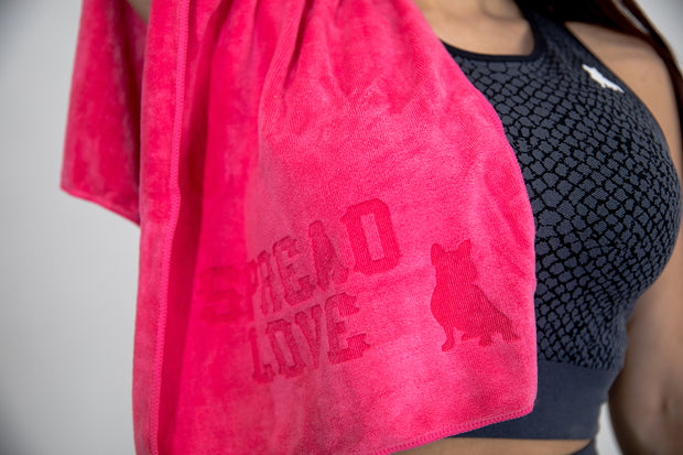 Pink Spread Love Workout Towel