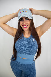 Denim Spread Love Minimalist Dad Cap