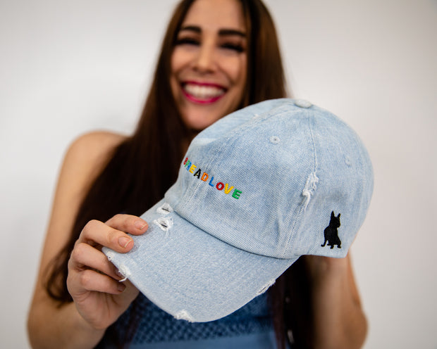 Denim Spread Love Minimalist Dad Cap
