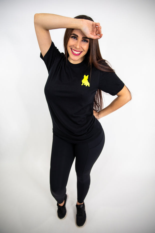 Black Neon Polo Spread Love Tee
