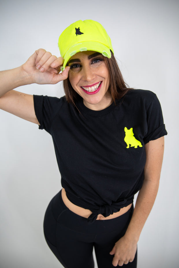 Black Neon Polo Spread Love Tee