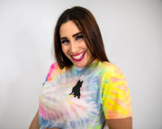 Neon Tie Dye Polo Spread Love Tee
