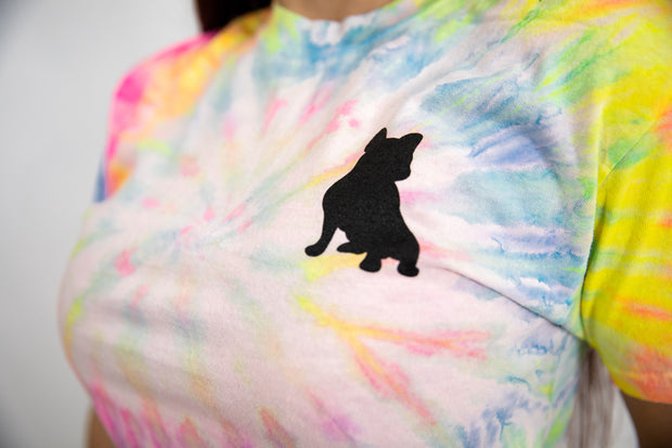 Neon Tie Dye Polo Spread Love Tee
