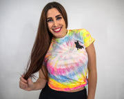 Neon Tie Dye Polo Spread Love Tee