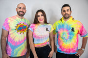 Neon Tie Dye Polo Spread Love Tee