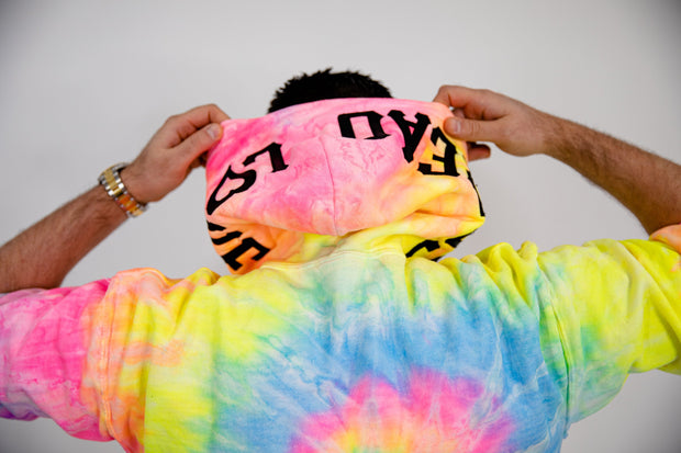 Exclusive Spread Love Neon Spread Love Tie Dye Hooded Sweatshirt