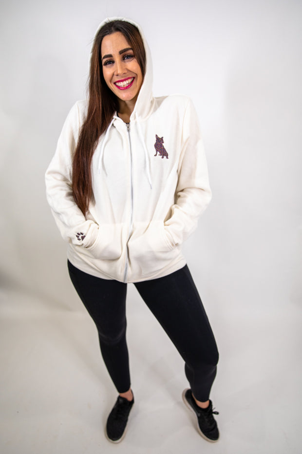Exclusive Spread Love Glam Zip-Up- Peacock Glam