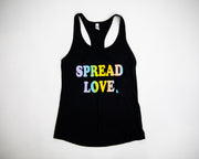 New ColorBlast Logo Racerback Tank- Black