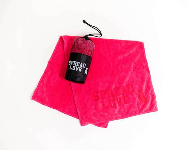 Pink Spread Love Workout Towel