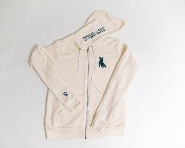 Exclusive Spread Love Glam Zip-Up- Blue Dreams Glam
