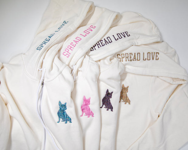 Exclusive Spread Love Glam Zip-Up- Peacock Glam