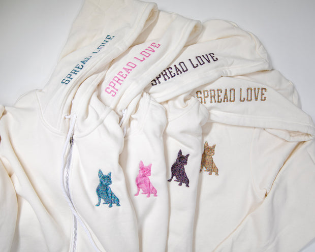 Exclusive Spread Love Glam Zip-Up- Blue Dreams Glam