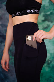 Spread Love X Jason Naylor Emotionlogo Leggings With Pockets- Black