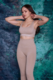 Spread Love Iconic Set in- Ribbed Beige