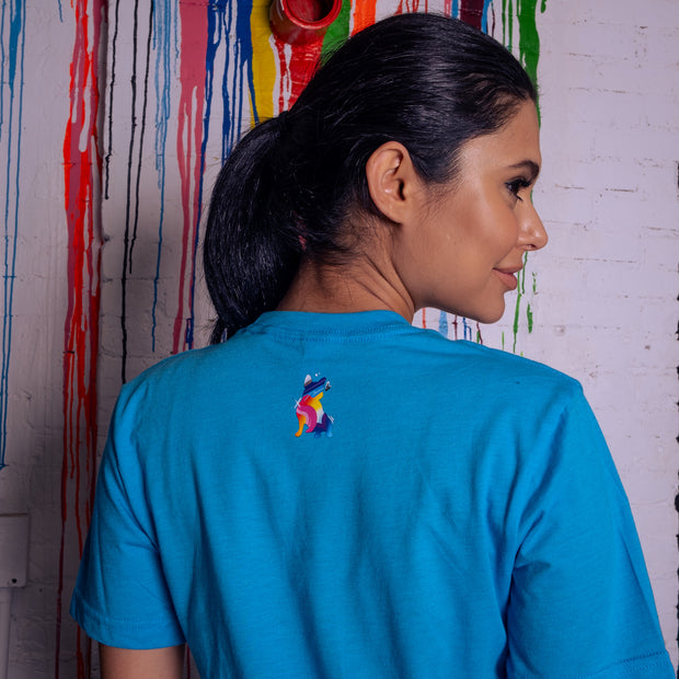 Spread Love X Jason Naylor Emotionlogo Tee - Aqua Vibe