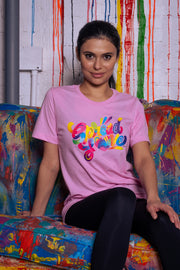Spread Love X Jason Naylor Emotionlogo Tee - Bubble Gum Pink