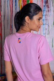Spread Love X Jason Naylor Emotionlogo Tee - Bubble Gum Pink