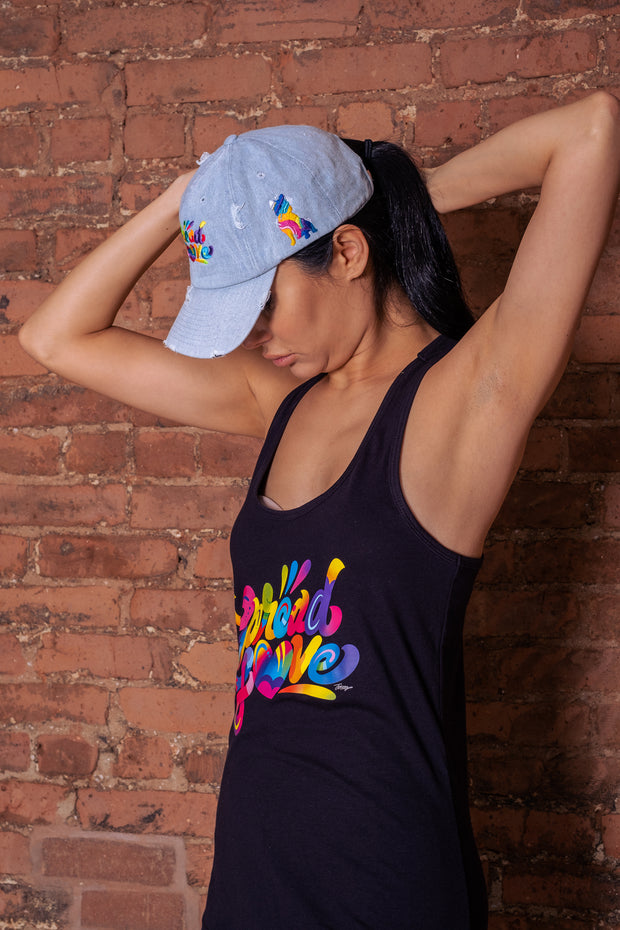 Spread Love X Jason Naylor Emotionlogo Dadcap Vintage- Denim