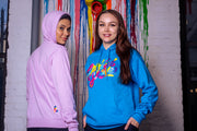 Spread Love X Jason Naylor Emotionlogo Hooded Sweatshirt- Sparkling Aqua