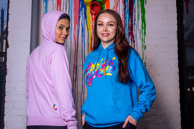 Spread Love X Jason Naylor Emotionlogo Hooded Sweatshirt- Sparkling Aqua
