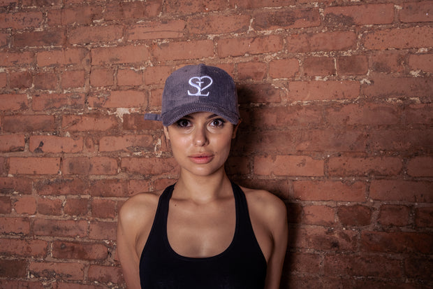 Spread Love Members Only Logo Corduroy Hat- Dark Gray