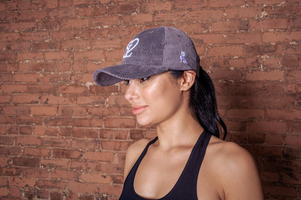 Spread Love Members Only Logo Corduroy Hat- Dark Gray