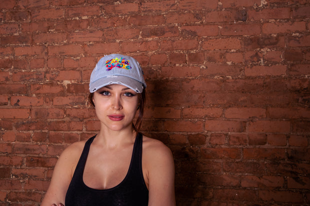 Spread Love X Jason Naylor Emotionlogo Dadcap Vintage- Denim