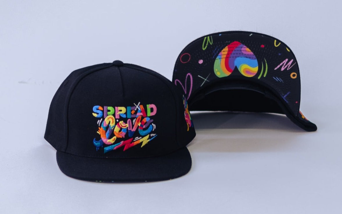 Love is THE VIBE Snapback- Black by Jason Naylor