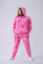 Exclusive Spread Love Pink Spread Love Tie Dye Hooded Sweatshirt