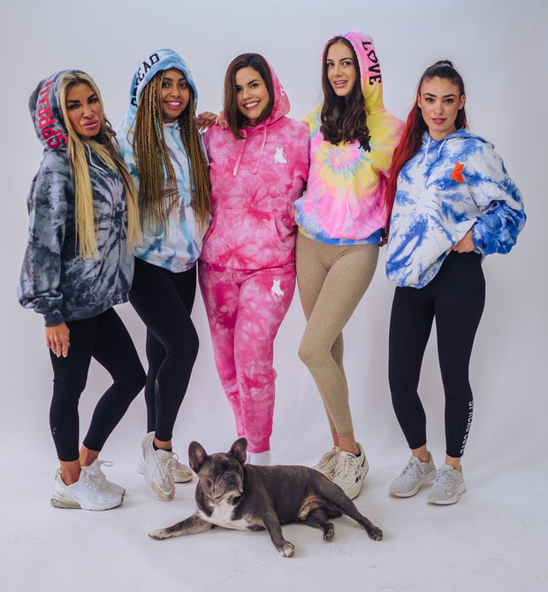 Bursting with Love Pink Tie Dye Sweatpants