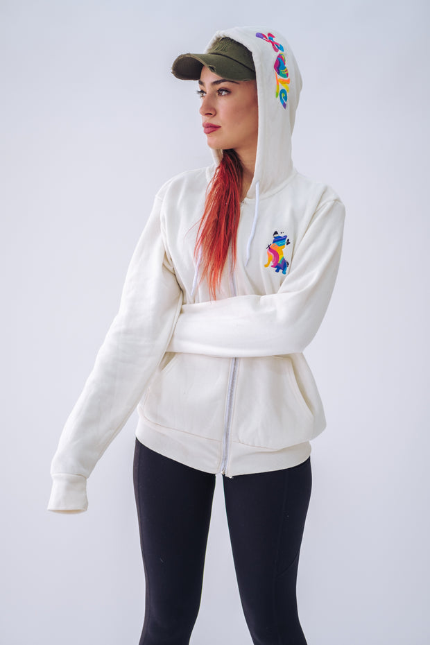 Spread Love X Jason Naylor "The Zip up" Cream