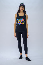 Love is THE VIBE Racerback Tank Black