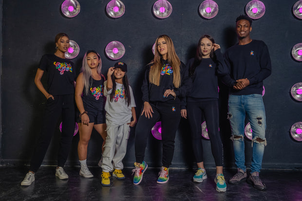 Spread Love X Jason Naylor Emotionlogo Polo Crew Neck Sweatshirt in Black