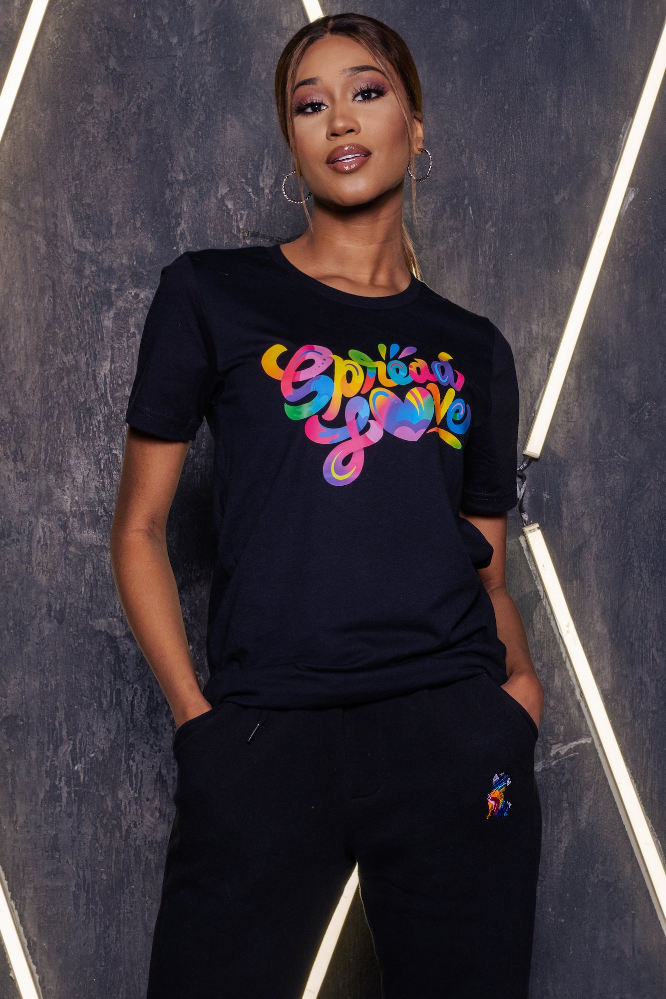 Spread Love X Jason Naylor Emotionlogo Tee in black