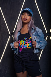 Spread Love X Jason Naylor EmotionLogo Racerback Tank in Black