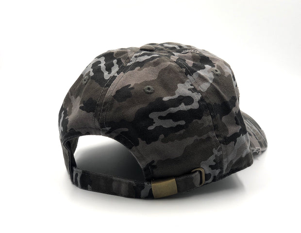 Spread Love Gray Camo & White Vintage Dad Cap