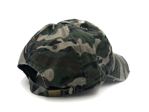 Spread Love Green Camo Vintage Dad Cap