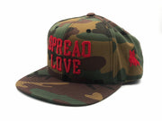 Spread Love Green Camo & Red Snapback