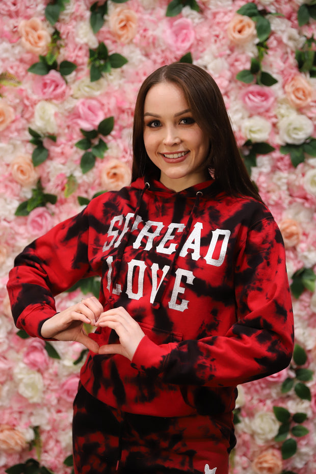 "Bursting with Love" Hooded Spread Love Sweatshirt