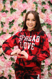 "Bursting with Love" Hooded Spread Love Sweatshirt