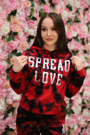 "Bursting with Love" Hooded Spread Love Sweatshirt