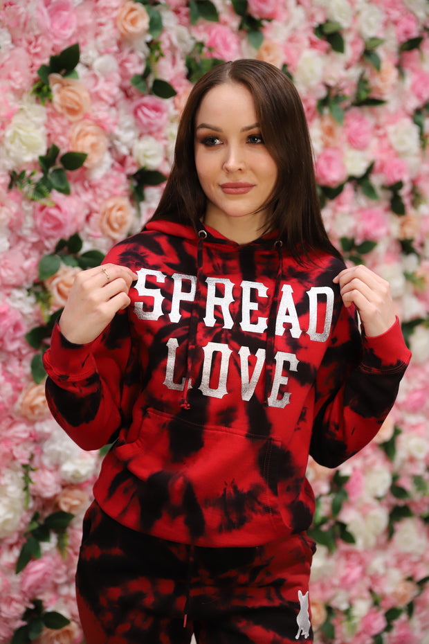 "Bursting with Love" Hooded Spread Love Sweatshirt