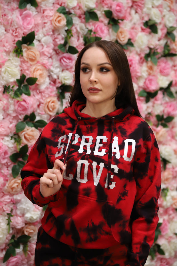 "Bursting with Love" Hooded Spread Love Sweatshirt
