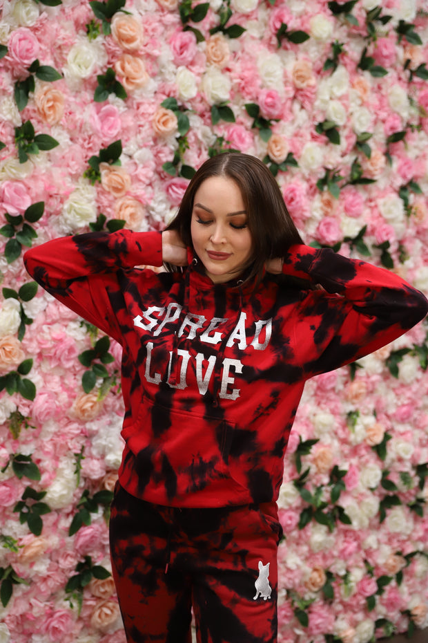 "Bursting with Love" Hooded Spread Love Sweatshirt