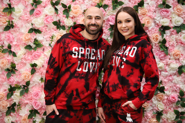 "Bursting with Love" Hooded Spread Love Sweatshirt