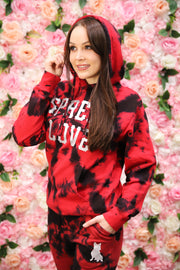 "Bursting with Love" Hooded Spread Love Sweatshirt